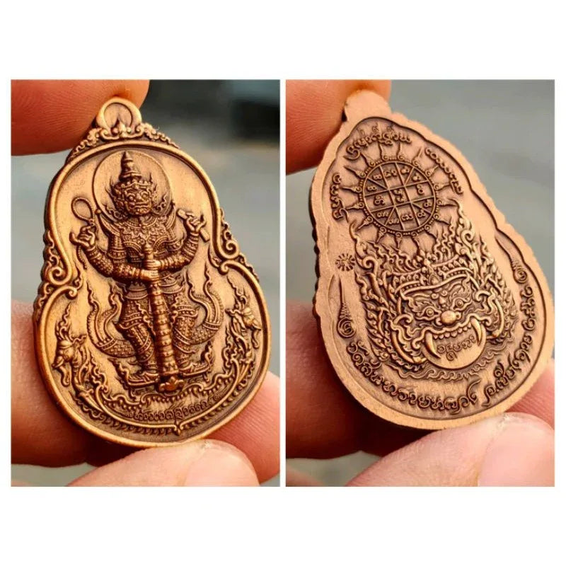 👹 Thao Wessuwan Coin "Pratan Porn" (Blessing Edition): Authentic Wealth & Protection Coin – Wat San Sai Luang, Chiang Rai – Grant Wishes & Guard Against Evil