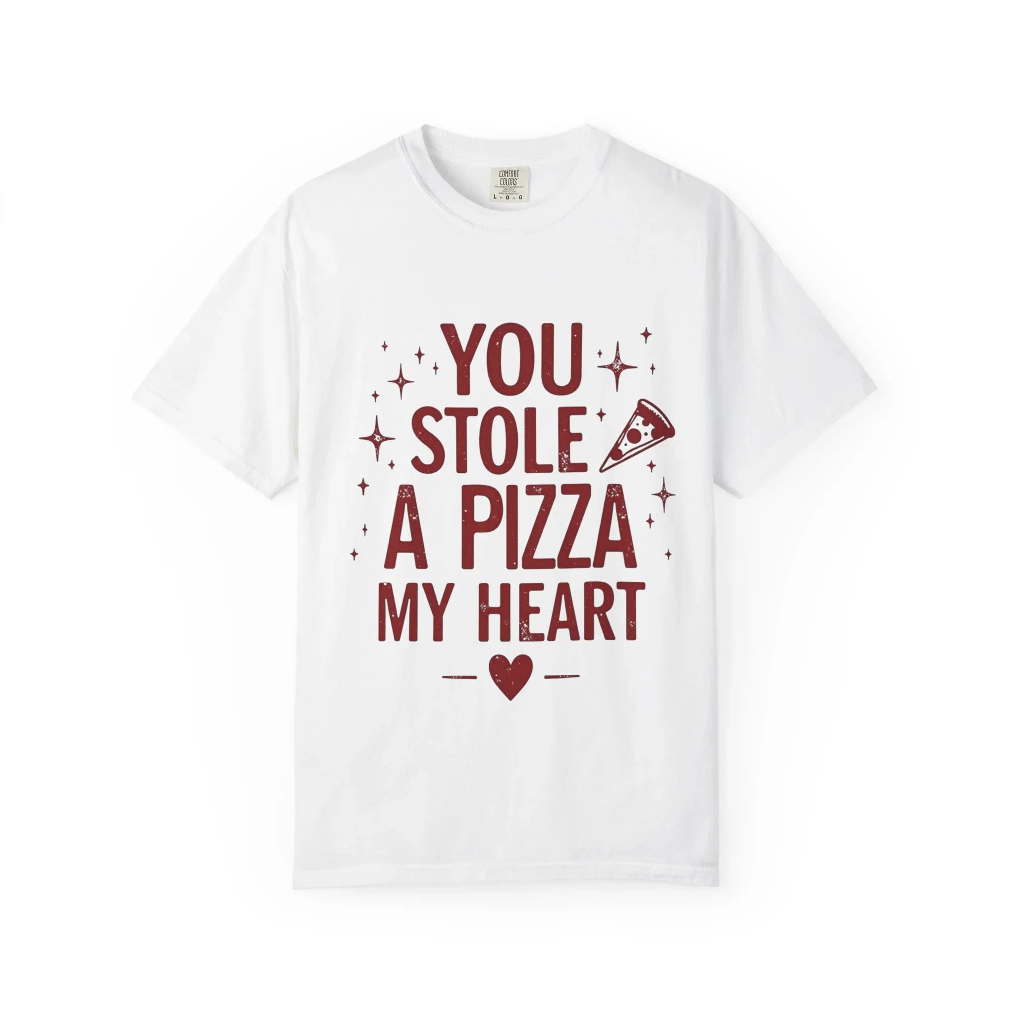You Stole a Pizza My Heart Shirt, Pizza Love Pun Tee, Cute Typography T-Shirt, Funny Foodie Valentine Gift, Couples Date Night Outfit