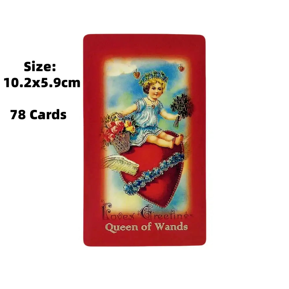 💖 Valentine’s Day Romantic Love Tarot – Elegant 78-Card Deck Featuring Heartfelt Symbols for Love Divination and Social Play