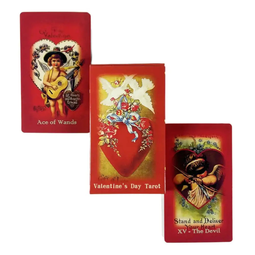 💖 Valentine’s Day Romantic Love Tarot – Elegant 78-Card Deck Featuring Heartfelt Symbols for Love Divination and Social Play