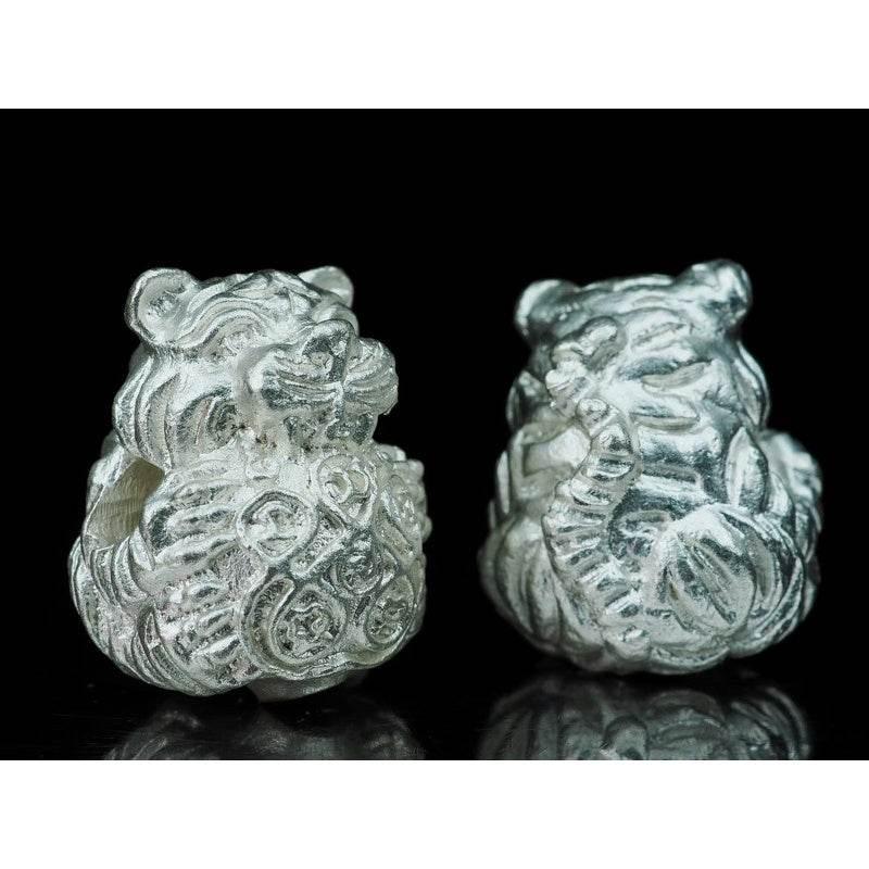 Sleeping Tiger Amulet – Seue Noi Gin Wealth & Attraction Talisman | Consecrated by Kruba Tao, Wat Ban Lao, Chiang Mai Silver plated