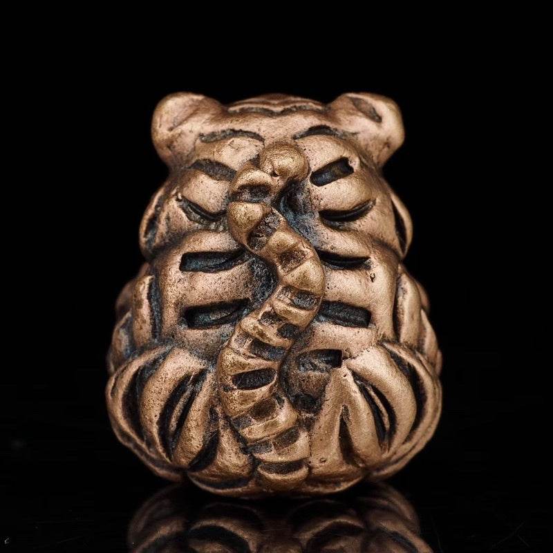Sleeping Tiger Amulet – Seue Noi Gin Wealth &amp; Attraction Talisman | Consecrated by Kruba Tao, Wat Ban Lao, Chiang Mai 睡虎符 – 招财与吸引护身符 | 由清迈班捞寺克鲁巴陶大师加持 - Thai Blessing Co