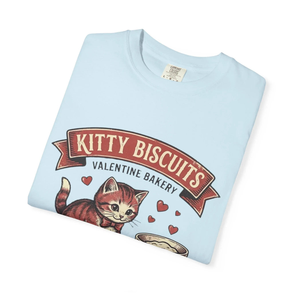 Kitty Biscuits T-Shirt | Valentine Bakery Cat We Knead You Graphic Tee