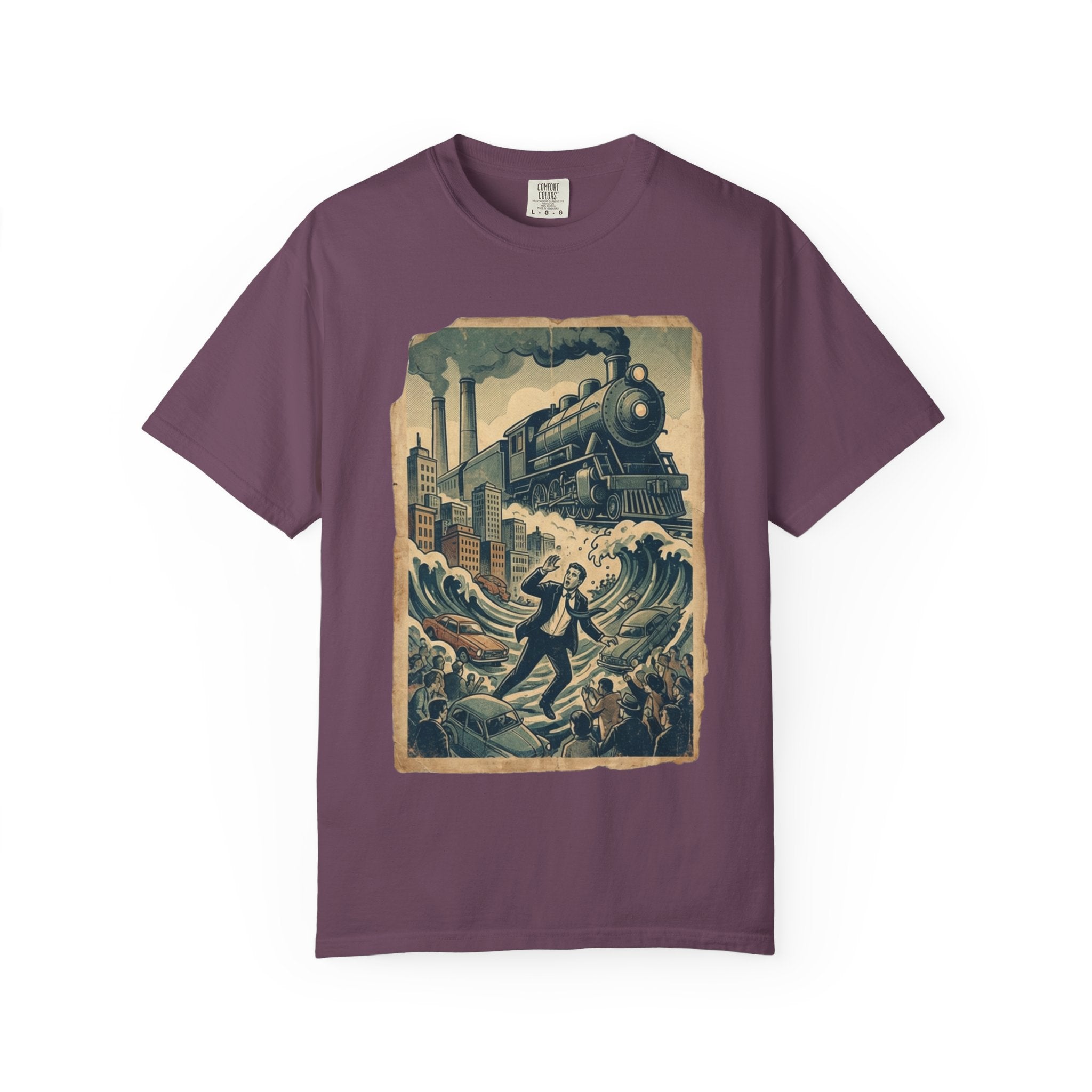 Vintage Dystopian Work Overload Shirt, Retro All-Seeing Eye Tee, Corporate Burnout Graphic, Dark Academia Aesthetic, Gift for Office Workers, Philosophy Satire Unisex T-Shirt Berry