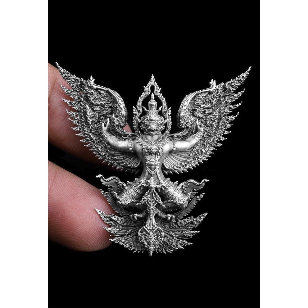 Garuda Phaya Krut Vayu Setth Sacred Amulet – Thai Divine Coin for Wealth, Protection & Power