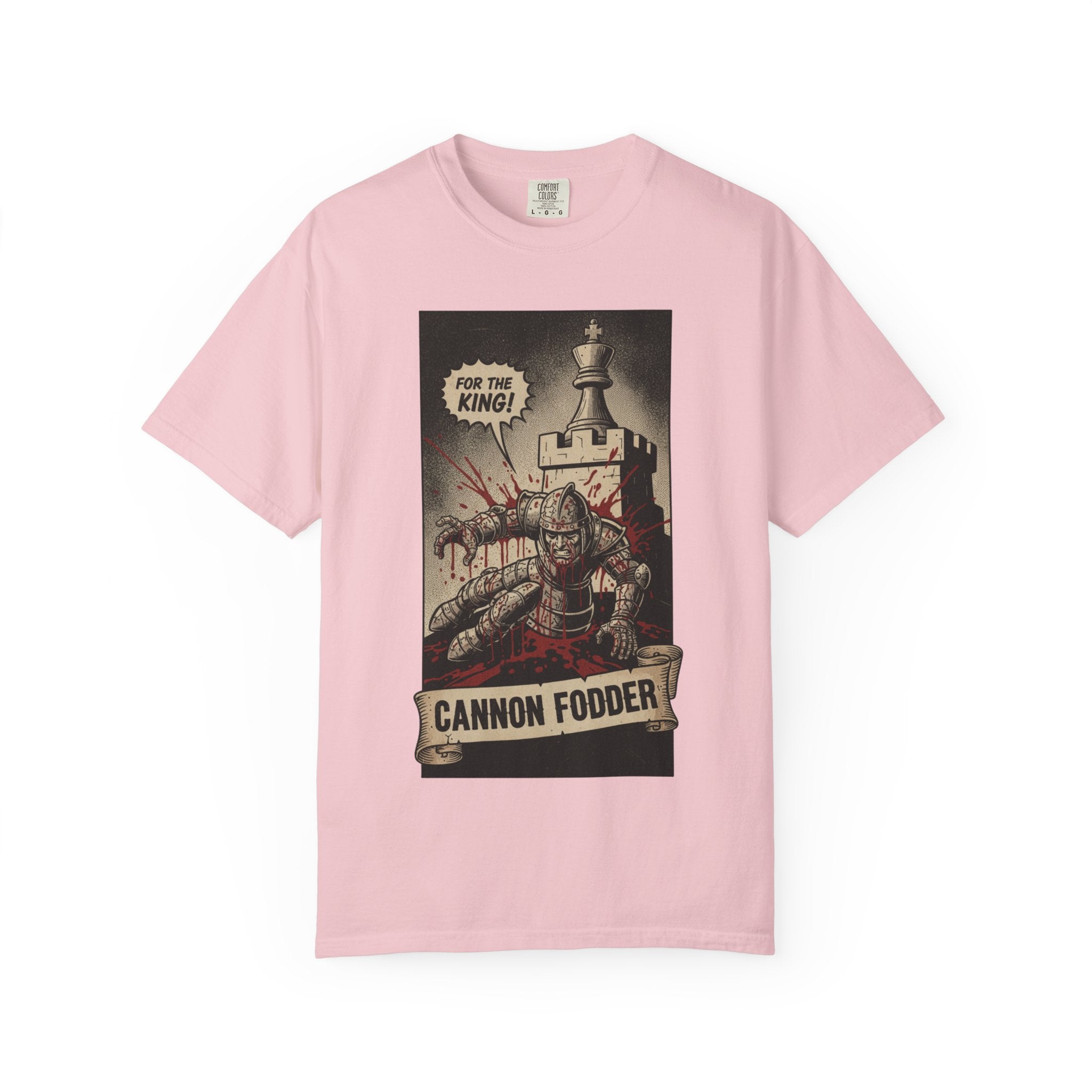 The System Is Rigged T-Shirt - Vintage Satirical Skull Graphic - Dark Humor Knight Chess Tee - Retro Propaganda Streetwear Blossom