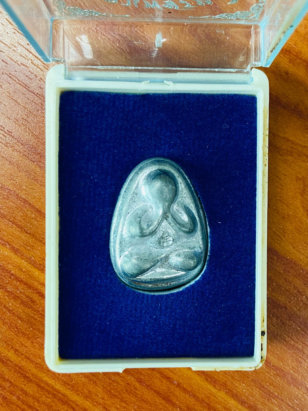 💎 Ancient Lead Prayer Amulet “Phet Lik” by Luang Pho Tee, Wat Hoo Chang, Lead Alloy Material 💎