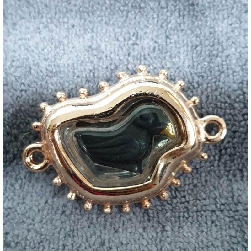 Lucky Nok Kaektao Amulet - Wealth Unshakable Edition - Wat Yang Yai 2021 Pink plated frame