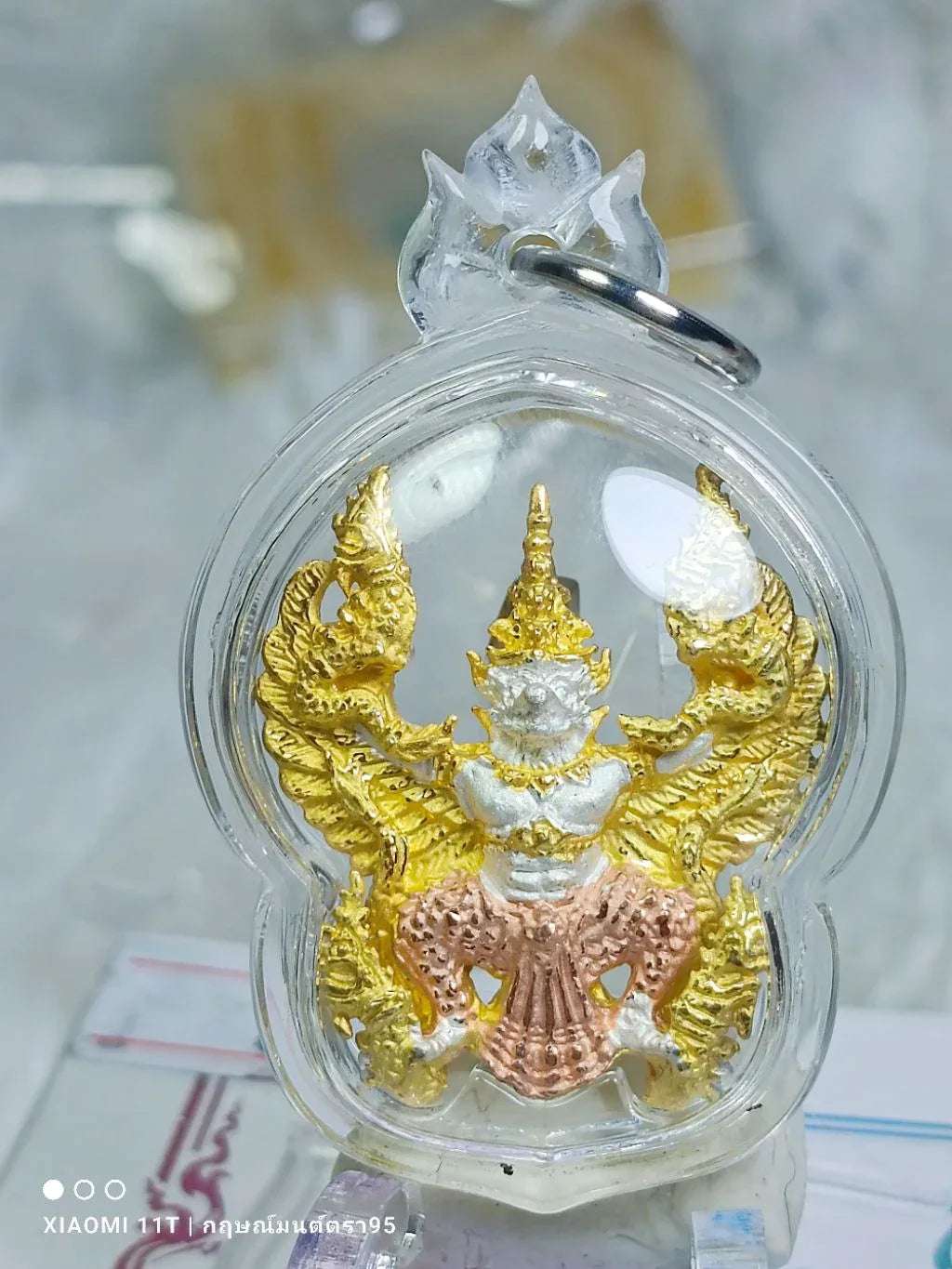 🦅 9-Faced Garuda "Charoen Phorn" Prosperity Edition – Triple King Alloy Power Amulet (2560 BE)