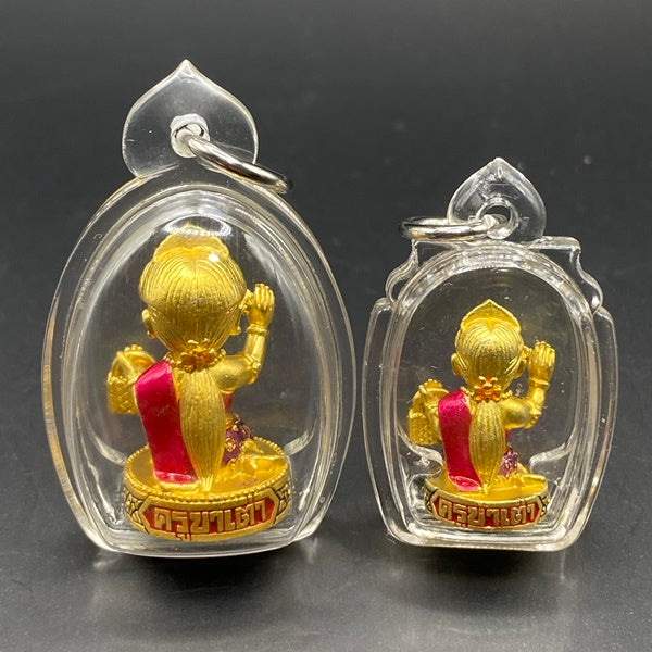 Maha Thongmanee Wealth Charm to Enhance Divine Fortune and Prosperity Blessed by Kruba Tao