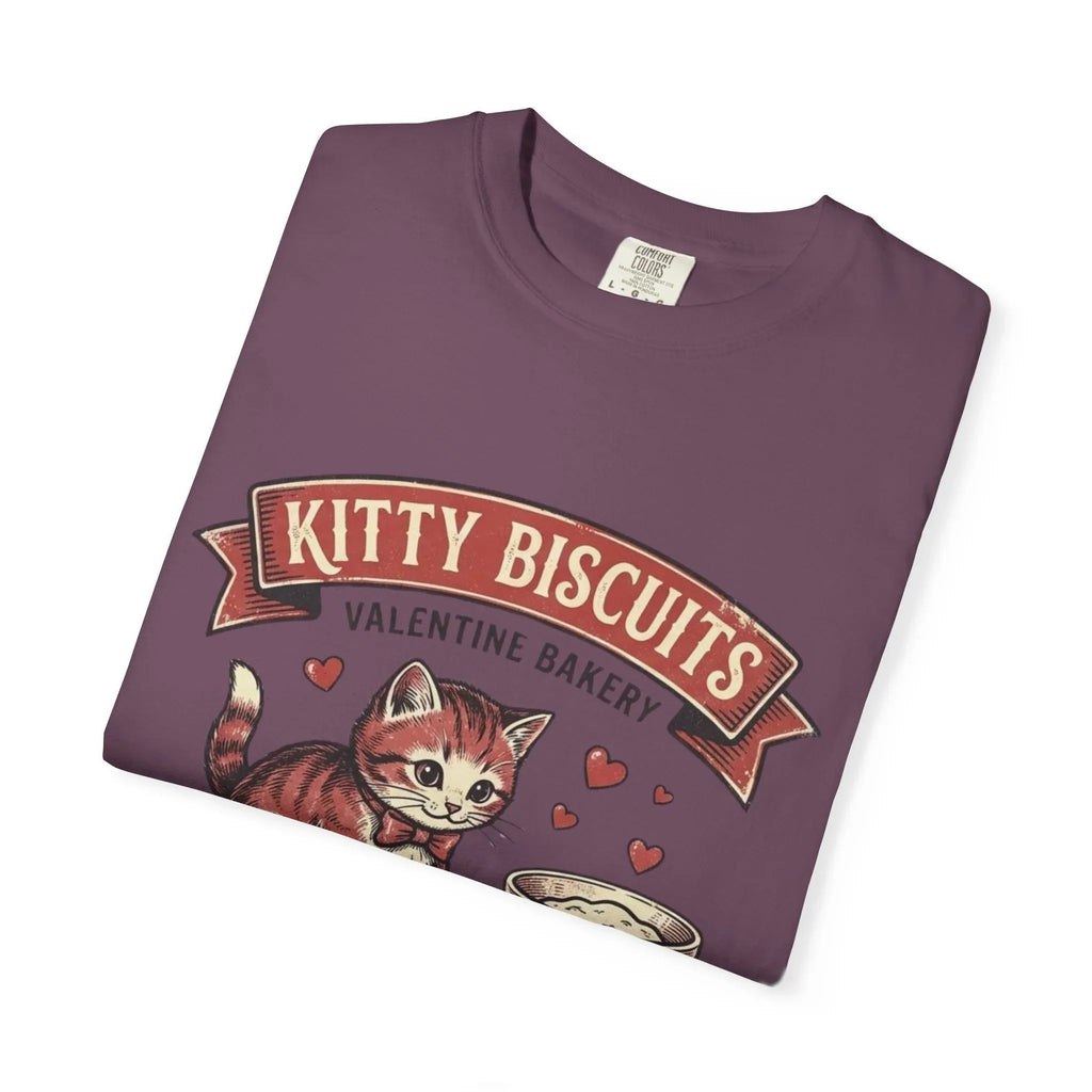Kitty Biscuits T-Shirt | Valentine Bakery Cat We Knead You Graphic Tee