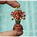 🪙 Ganesha “Five‑Headed Supreme Victory” – Pancha‑Mukha 4‑Arm Success & Obstacle‑Clearing Amulet by Phra Ajarn Liang, Wat Chom Kets, Ayutthaya Red enamelled copper