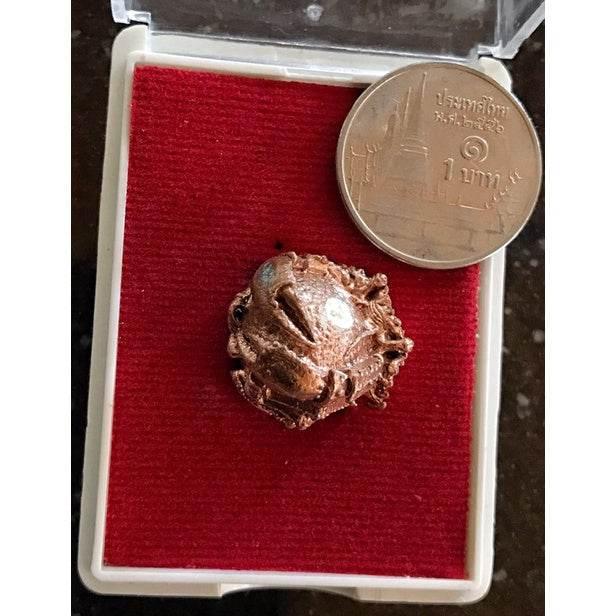 Sun-Clutching Wealth Crab Amulet - Luang Pu Nim Blessing, Wat Phutthamongkol 2012 Edition