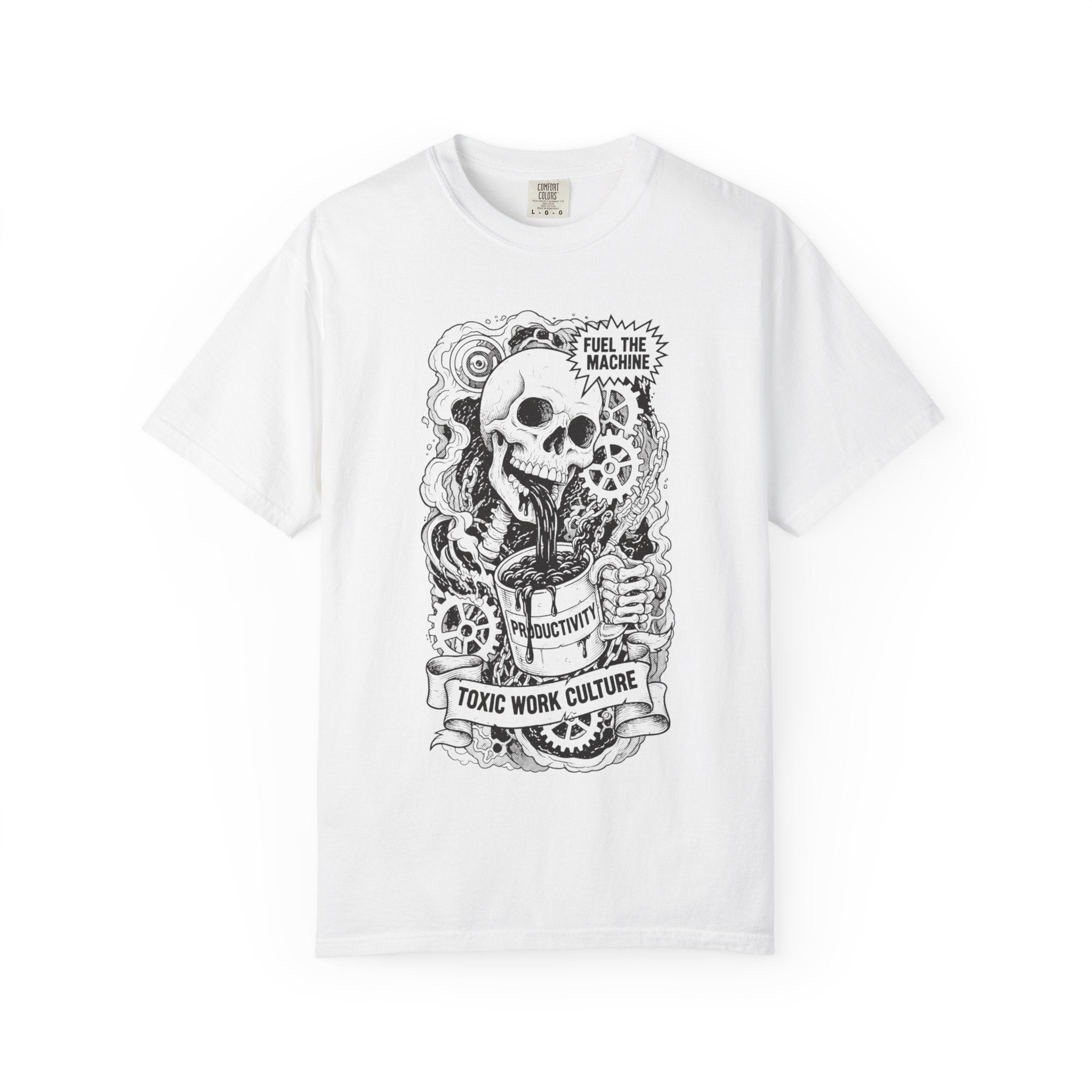 Born In Debt Shirt Vintage Comic Graphic Tee Anti Capitalism Satire Social Commentary Gift Retro Consumerism Dark Humor Streetwear Top White