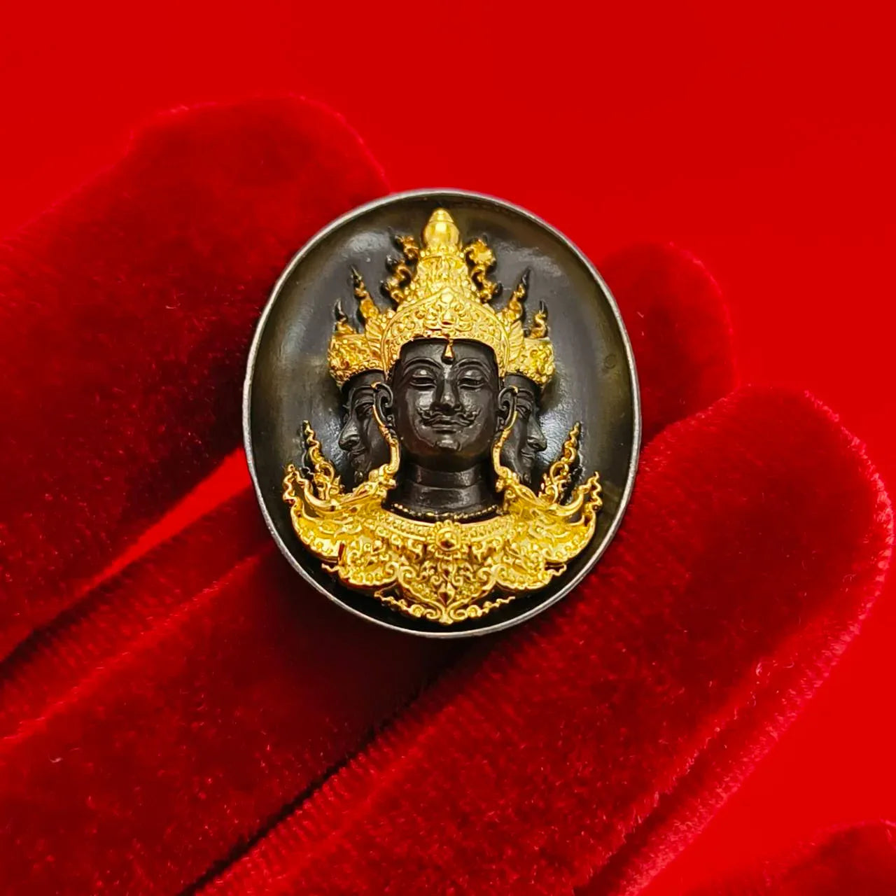 Sacred Phra Phrom Amulet - Phon Phrom Likhit Edition for Prosperity and Protection