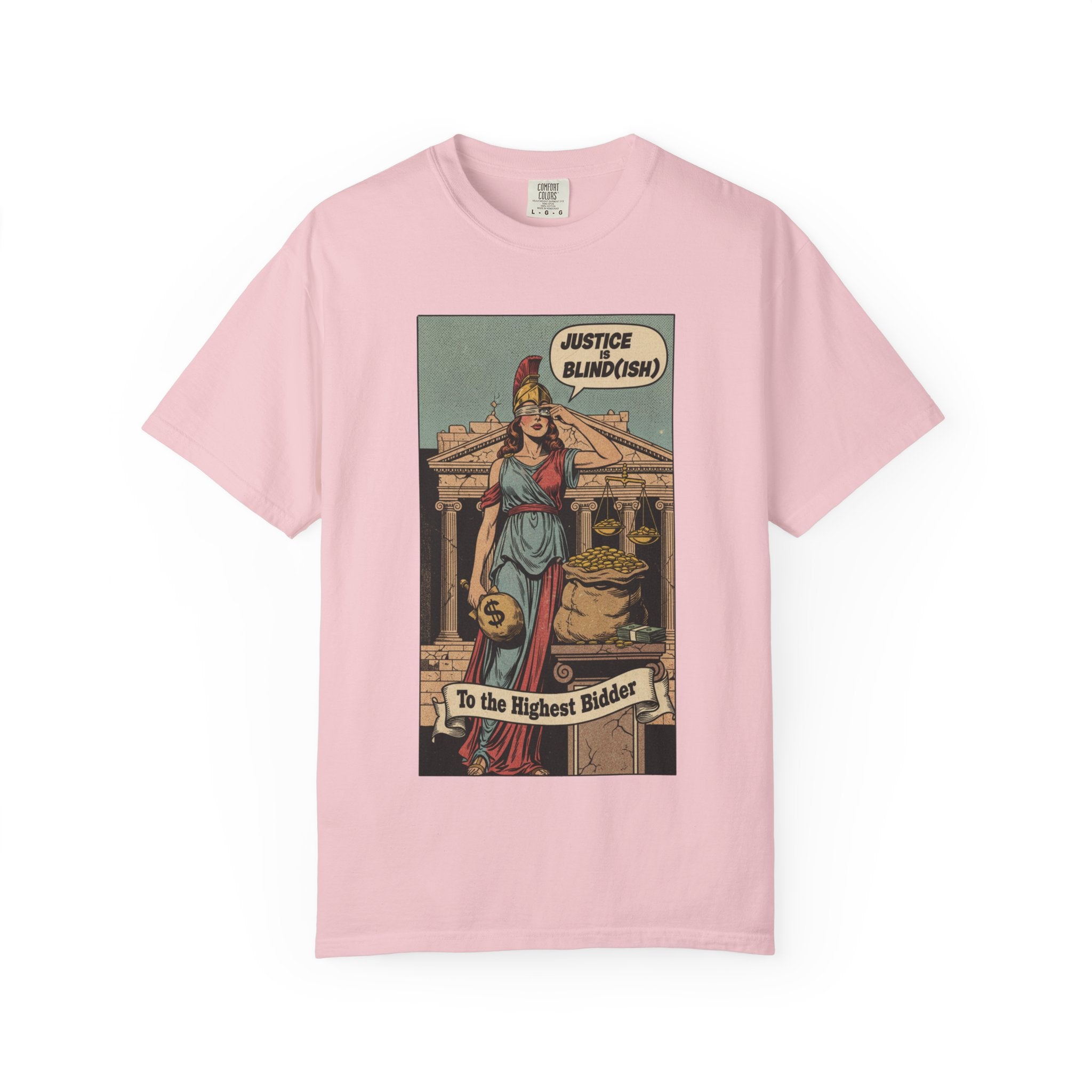 Vintage Satirical T-Shirt | Political Theater & System is Rigged Retro Tee | Sarcastic Dark Humor Shirt | Unisex Premium Cotton Graphic Tee Blossom