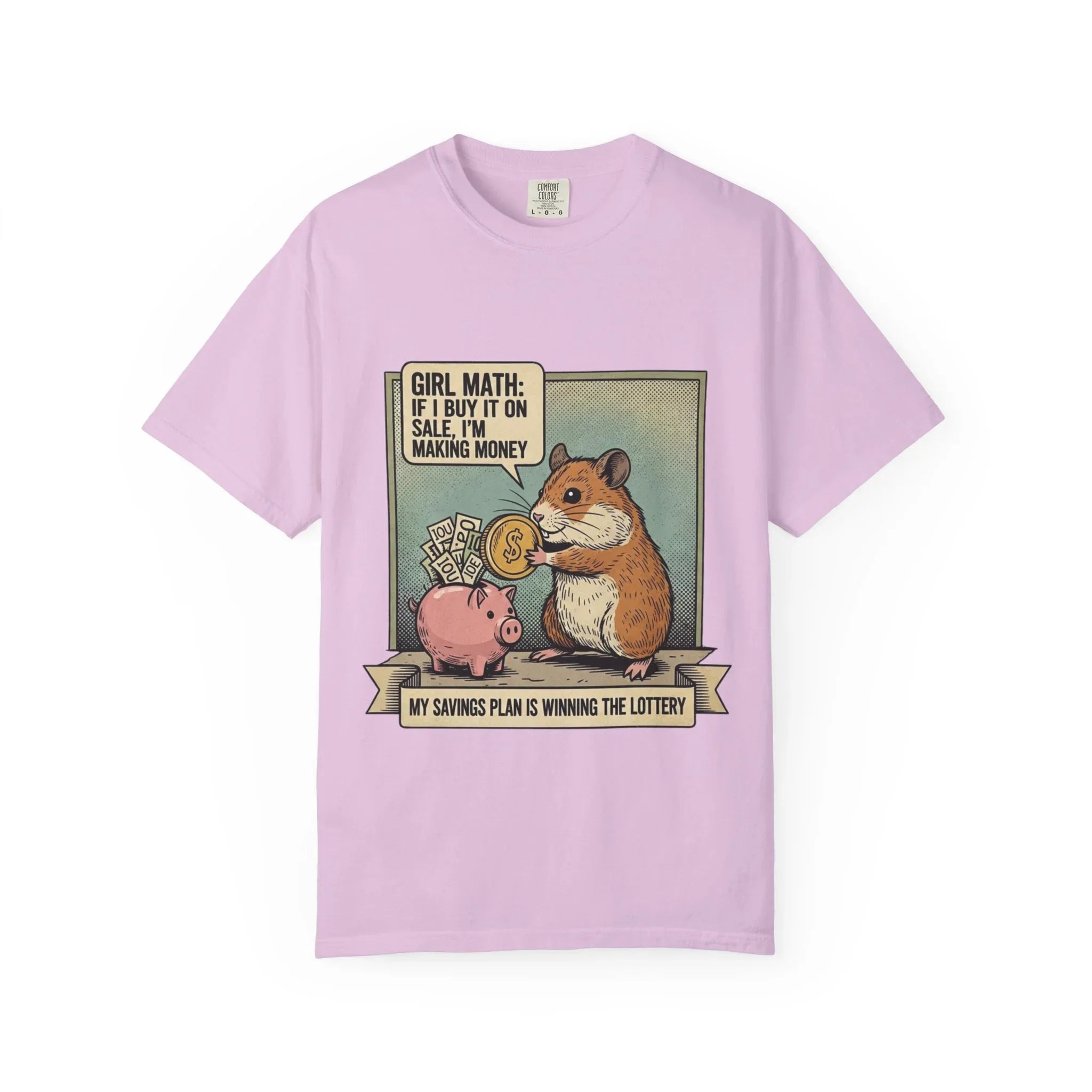 Funny Opossum Shirt I Identify As Rich Tee Inflation Arch-Nemesis Broke Life Gift Screaming Opossum Sarcastic Adulting Currently Accepting Orchid