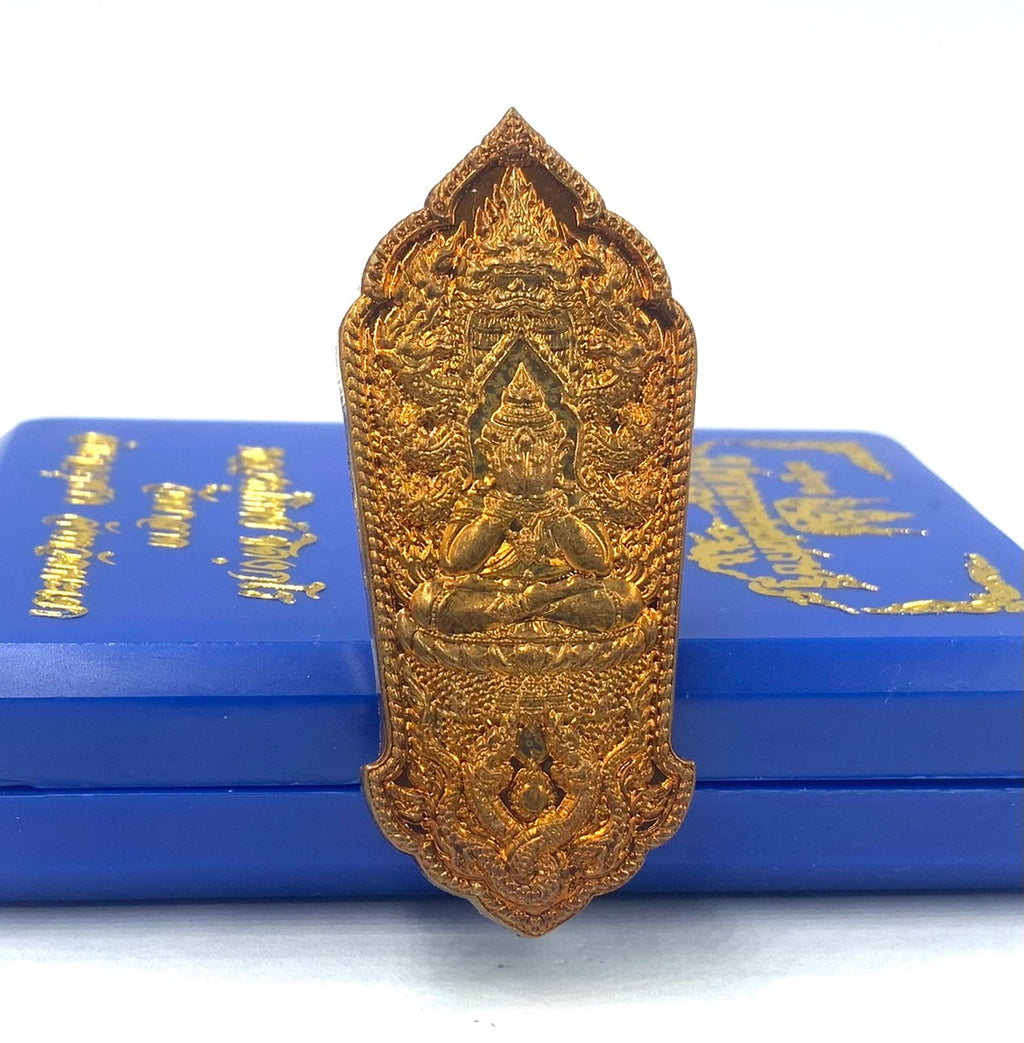 💰 "Millionaire Wealth" Coin Amulet: Maha Lap Sap Setthi Edition (2021) – Luang Pu Thip (Wat Pha Lat, Phayao) – Authentic Lanna Fortune Charm Fire-skinned copper