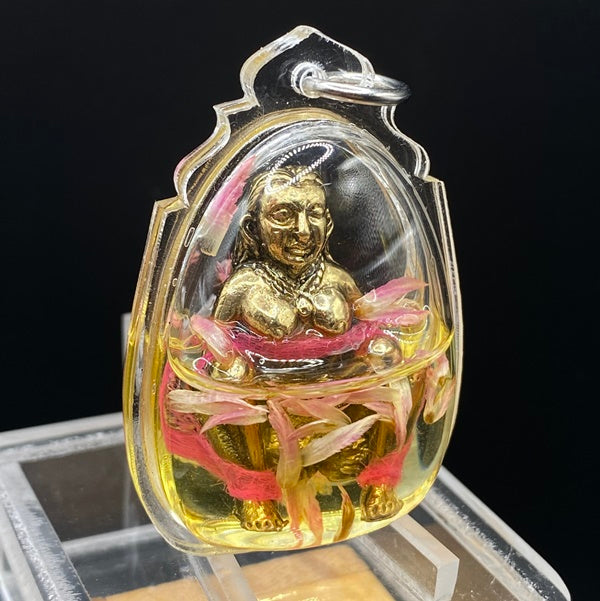 Ancient Wealth Attraction Charm - Maha Saneh Oil Infused Amulet for Prosperity