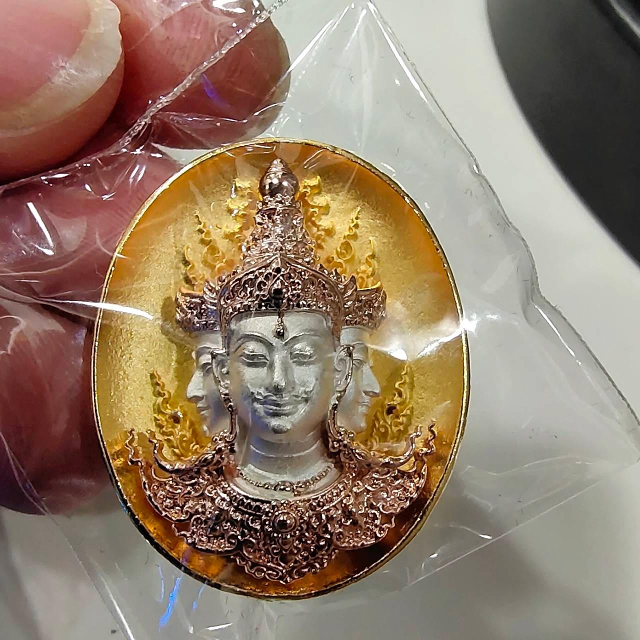 Sacred Phra Phrom Amulet - Phon Phrom Likhit Edition for Prosperity and Protection