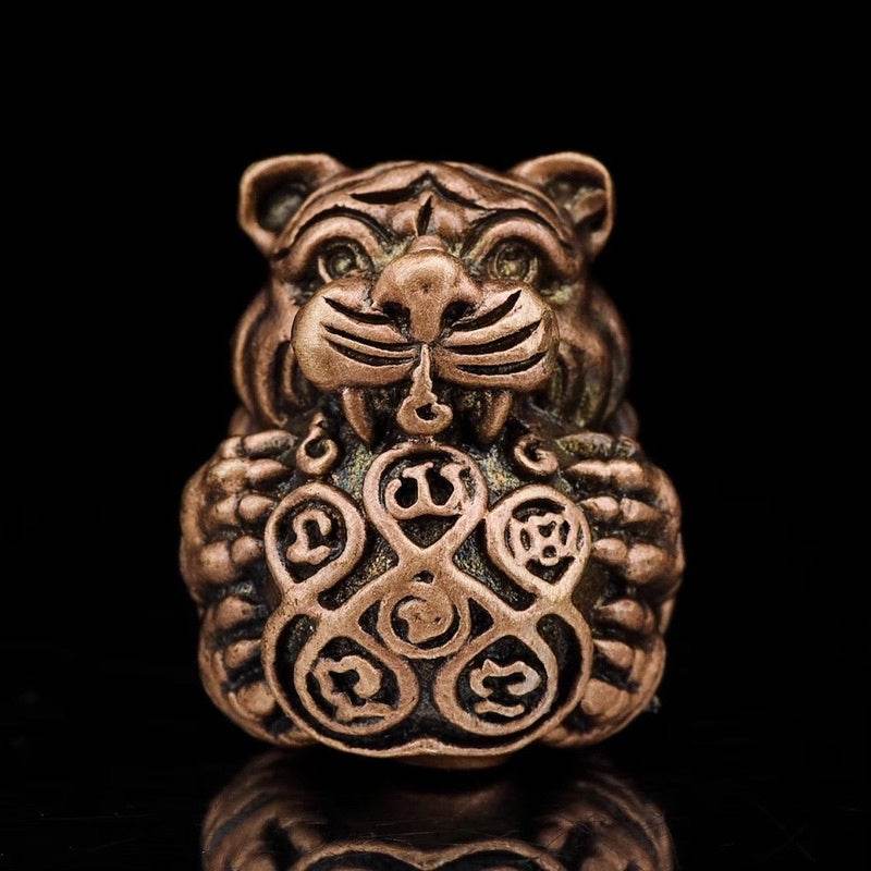 Sleeping Tiger Amulet – Seue Noi Gin Wealth &amp; Attraction Talisman | Consecrated by Kruba Tao, Wat Ban Lao, Chiang Mai 睡虎符 – 招财与吸引护身符 | 由清迈班捞寺克鲁巴陶大师加持 - Thai Blessing Co