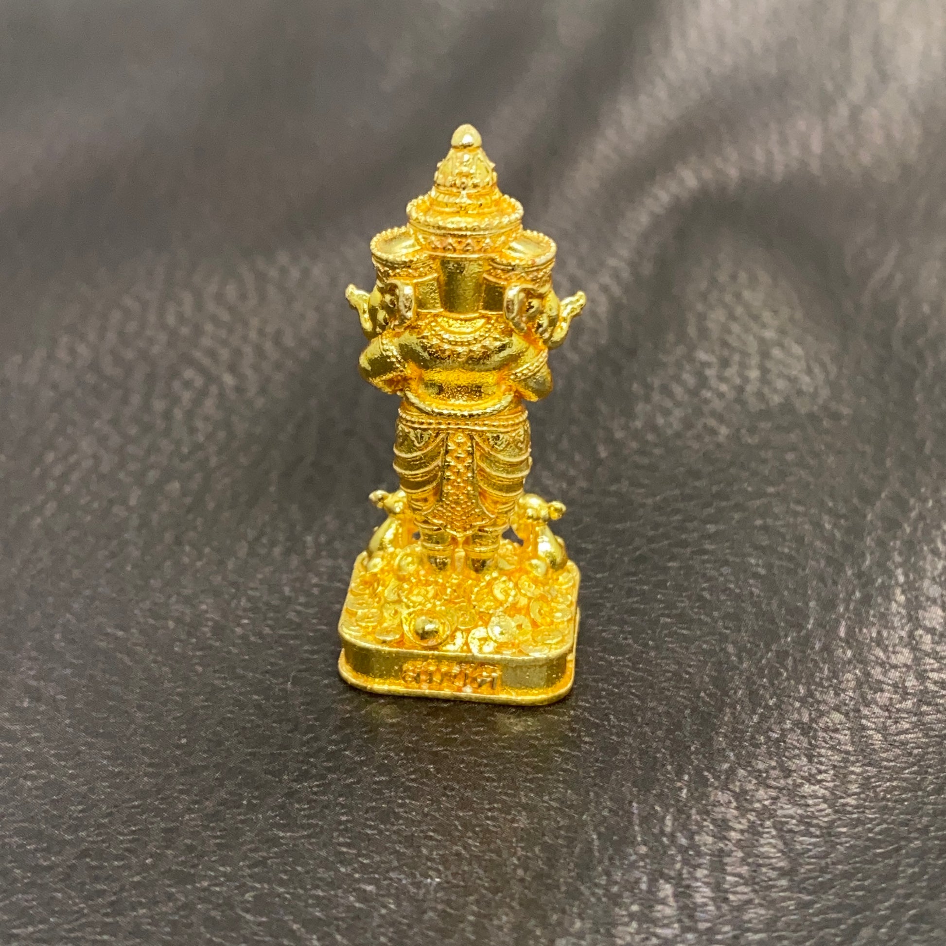 Ganesha 3-Headed Amulet – Maha Baramee Edition by Luang Pho Phat, Wat Huai Duan
