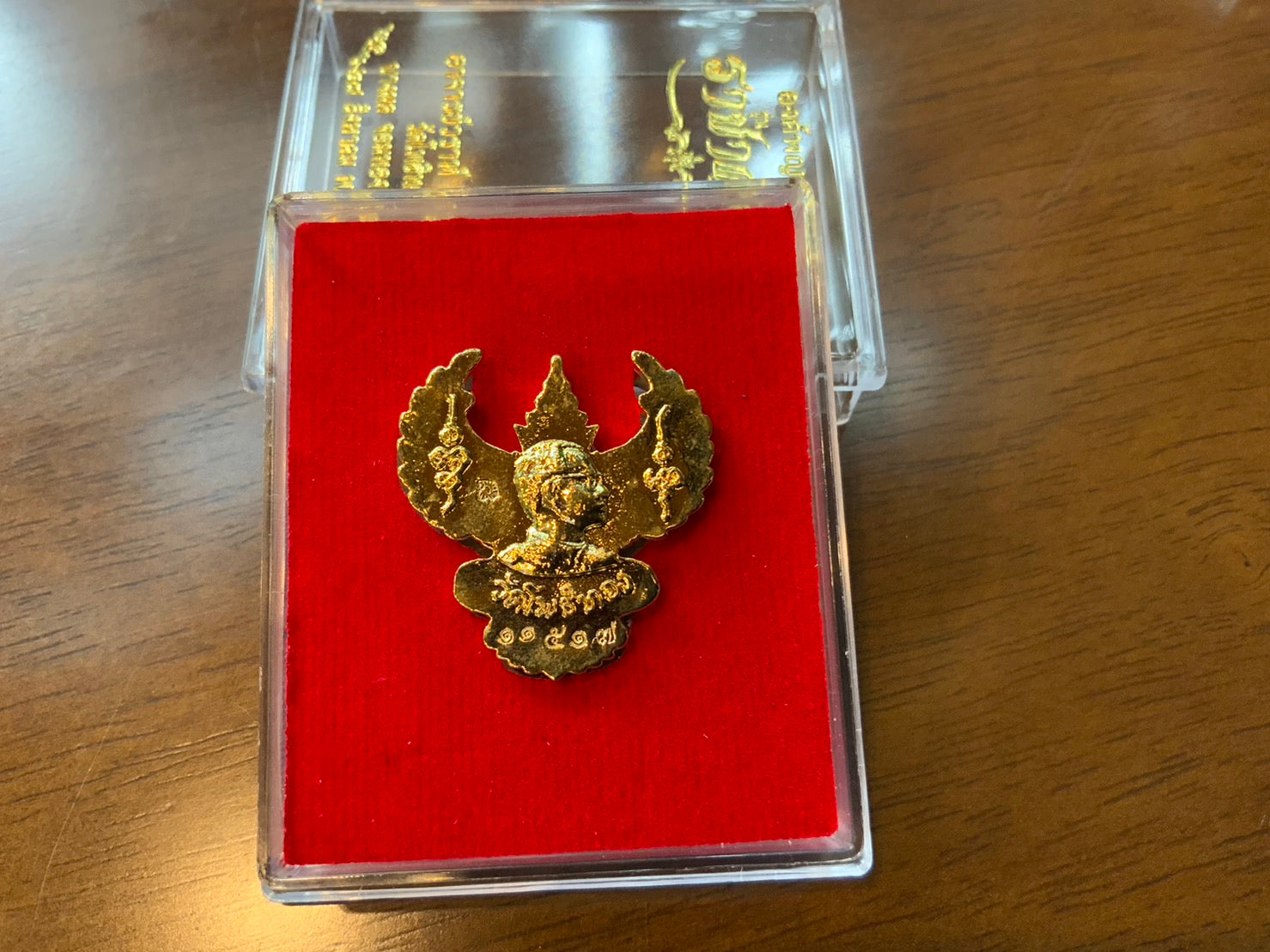 🦅 Phaya Krut "Racha Krut" (King of Garudas) Edition: Gold-Plated (Kalai Thong) – Luang Phor Wara, Wat Pho Thong – Ultimate Power & Royal Wealth