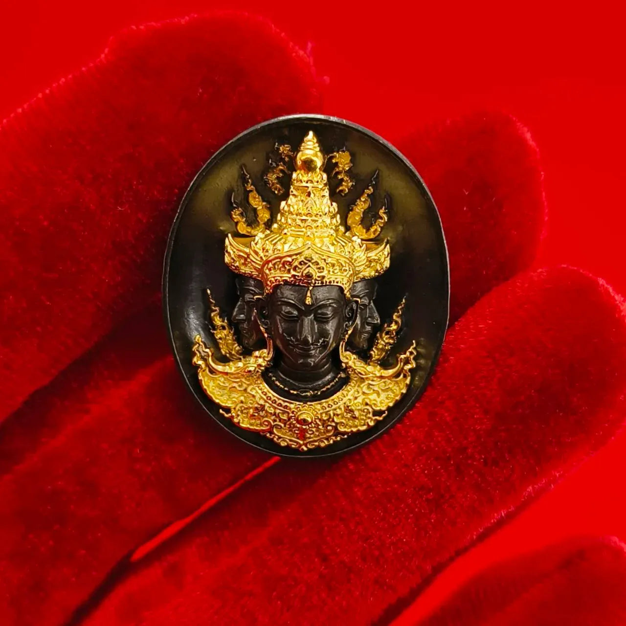 Sacred Phra Phrom Amulet - Phon Phrom Likhit Edition for Prosperity and Protection