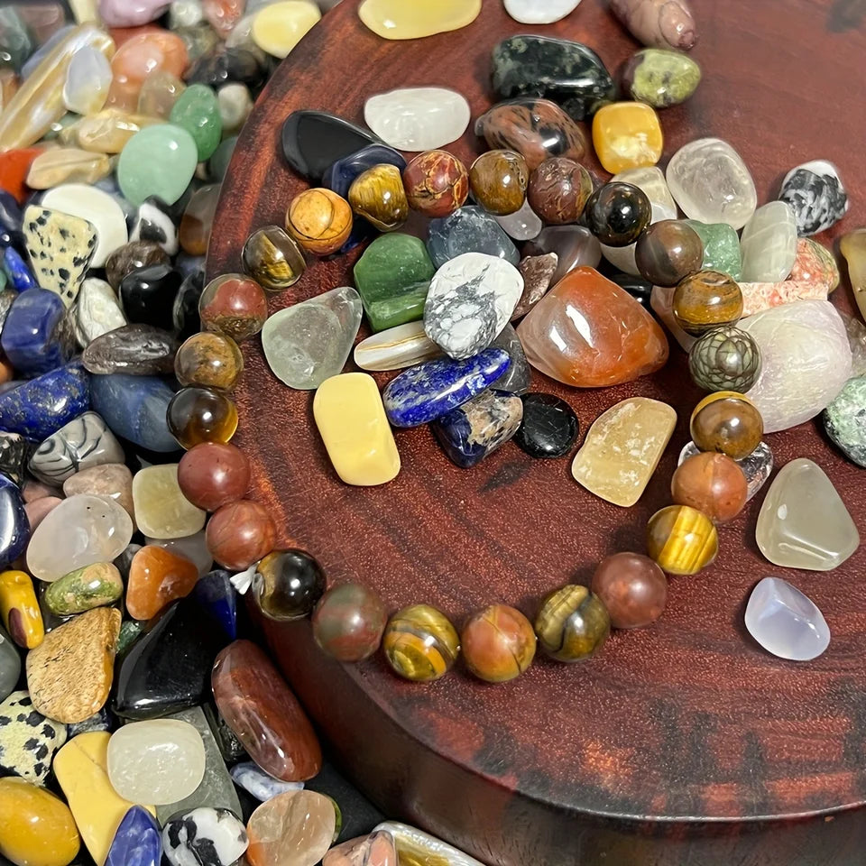 🛡️ Men's "Warrior's Balance" Protection Bracelet: Natural Tiger Eye & Matte Picasso Jasper – Courage, Creativity & Grounding Energy Jewelry