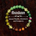 ✨ Chance Bracelet – Natural Stone and Wood Beads – Unisex Handmade Stretch Bracelet Symbolizing Prosperity, Wealth, and Abundance 18cm