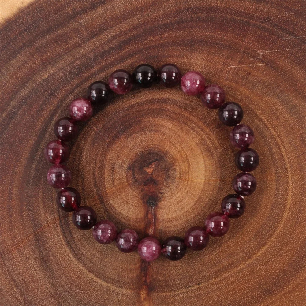 ✨ Best-Selling Handmade Natural Stone Bracelet – Elegant Beaded Pulsera with Stainless Steel for Women