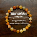 ✨ Natural Stone Yellow Aventurine Handmade Bracelet – Unisex Jewelry for Prosperity, Optimism & Happiness Enhancement 18cm