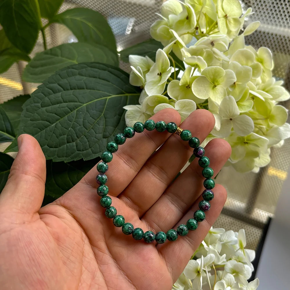 ✨ Abundance & Prosperity Bracelet Amulet – Strength & Courage Root Chakra Stone Beaded Jewelry – Gift for Women