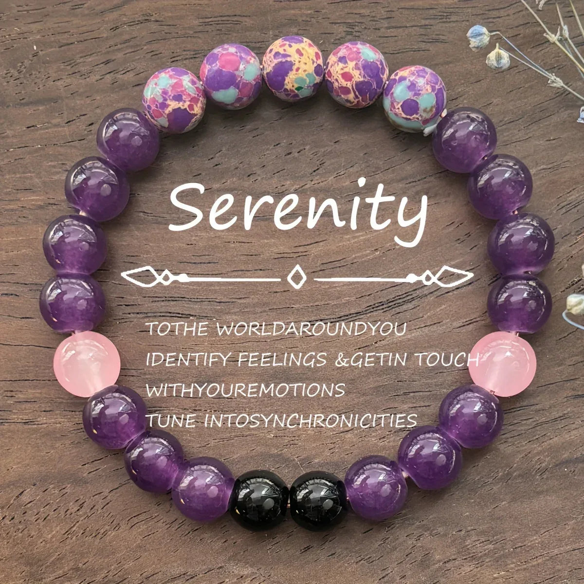 ✨ Serenity Jasper Stone Beaded Bracelet – Natural Healing Jewelry for Men & Women – Insomnia Relief & Protective Energy