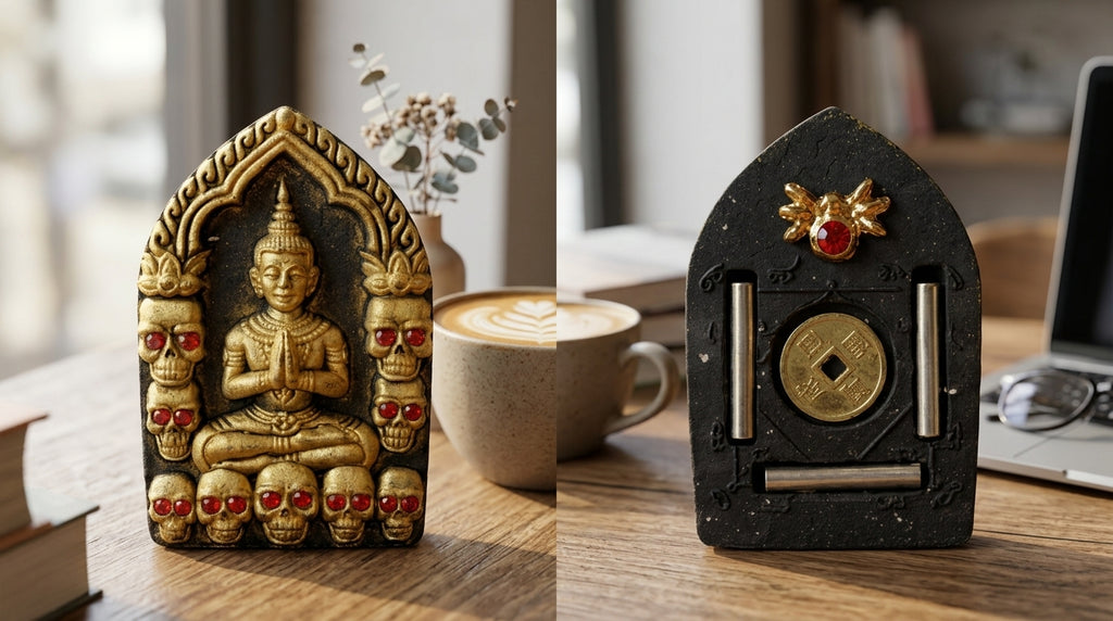 🌙 Sacred "Golden Ghost" Khun Paen - Millionaire Fortune & Whispering Luck Edition (2025 Sovereign Series) - Blessed by Luang Phor Klom, Wat Nong Bua - Crafted with Golden Prai Ghost Powders