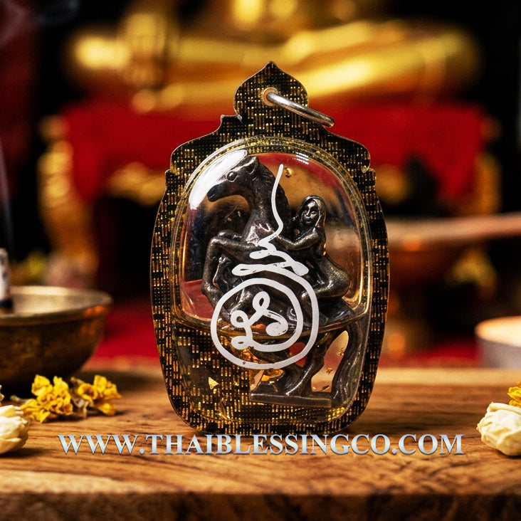 🐎 Sacred Ma Sep Nang "The Enchanting Charm" Amulet: Ancient Khmer Sorcery for Unstoppable Attraction, Success, and Social Influence