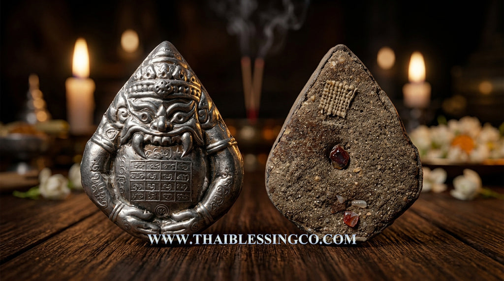 ✨ Imperial Rahu "The Fate-Changer": Sacred Lead-Cast Eclipse Deity with Kruba Nanta’s Million-Baht Coconut Shell Powder and Ancient Lanna Sorcery by Kruba Lert, Wat Thung Man Tai (Limited 2010 High-Vibe Edition)