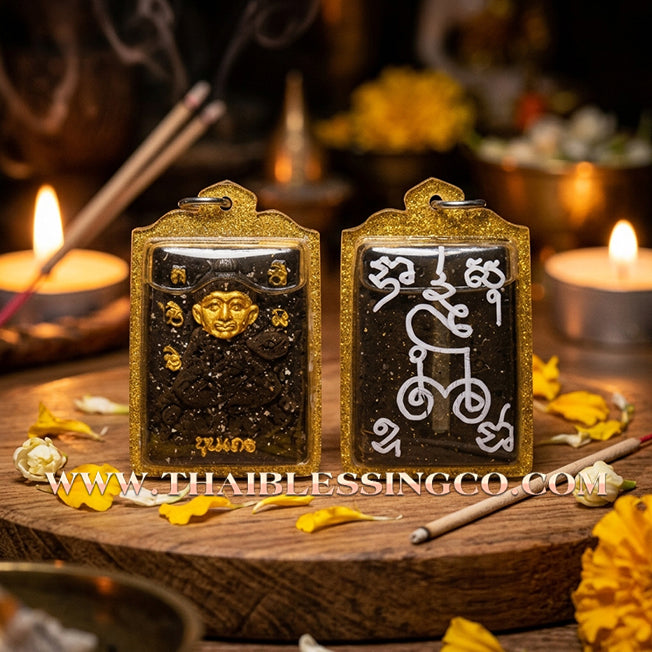 ✨ 💘 Sovereign of Forbidden Fascination: Khun Then Borom Khru Chao Sane (2562) – Secret Love Potion Powders & Haunted Attraction Oil by Arjan Ton Rak ✨ 💘