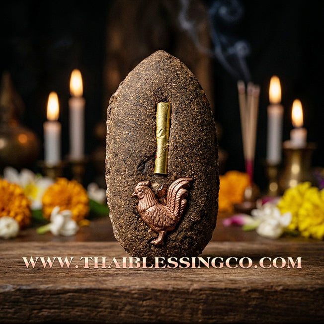✨ 🥚 The Sovereign of Golden Splendor: Khun Phaen "Khai Pha Seek" (Split-Egg Archetype) by Arjan Subin Na Na Thong (2024) – Mahawan Sacred Powders & Supreme Attraction ✨ 🥚