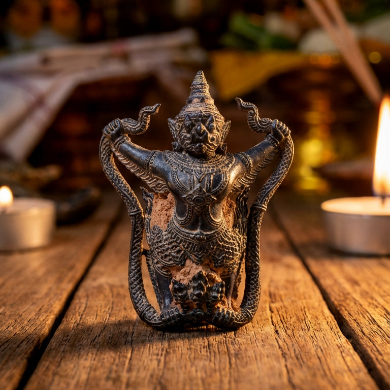 🦅 The Sovereign Sun-Bird: Luang Pu Sak’s Phaya Krut Chakraphat Setthi – The Ultimate Garuda Talisman for Empire Building and Absolute Protection