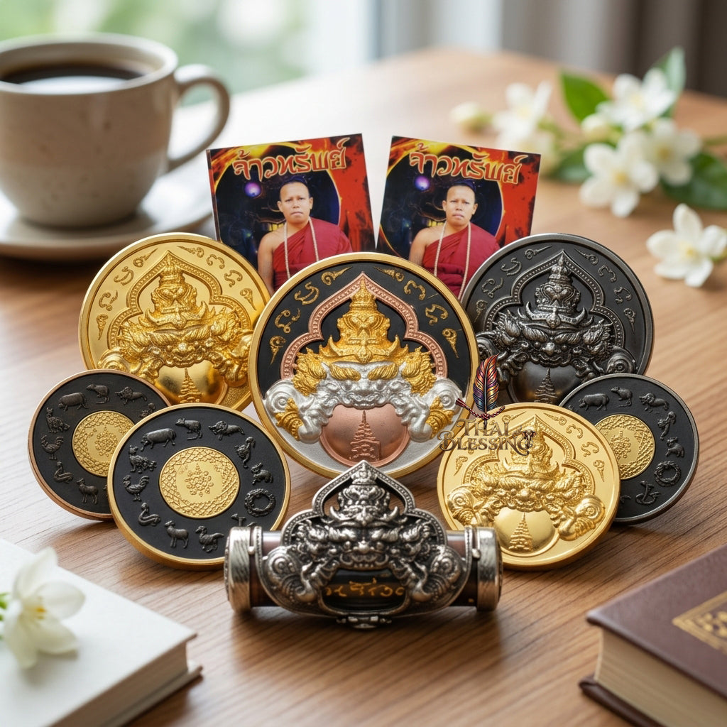 🌑 Phaya Rahu Chao Sap: The Sovereign Lord of Infinite Wealth – Luang Pu Nen Kaew – Wat Ban Kaset Thung Setthi (2560) – The Ultimate Alchemical Engine for Turning Fate into Fortune!