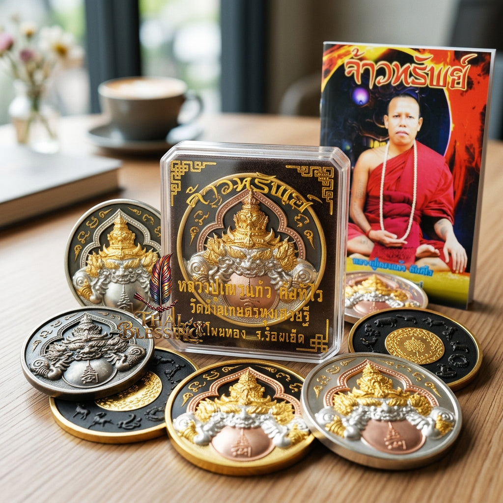 🌑 Phaya Rahu Chao Sap: The Sovereign Lord of Infinite Wealth – Luang Pu Nen Kaew – Wat Ban Kaset Thung Setthi (2560) – The Ultimate Alchemical Engine for Turning Fate into Fortune!
