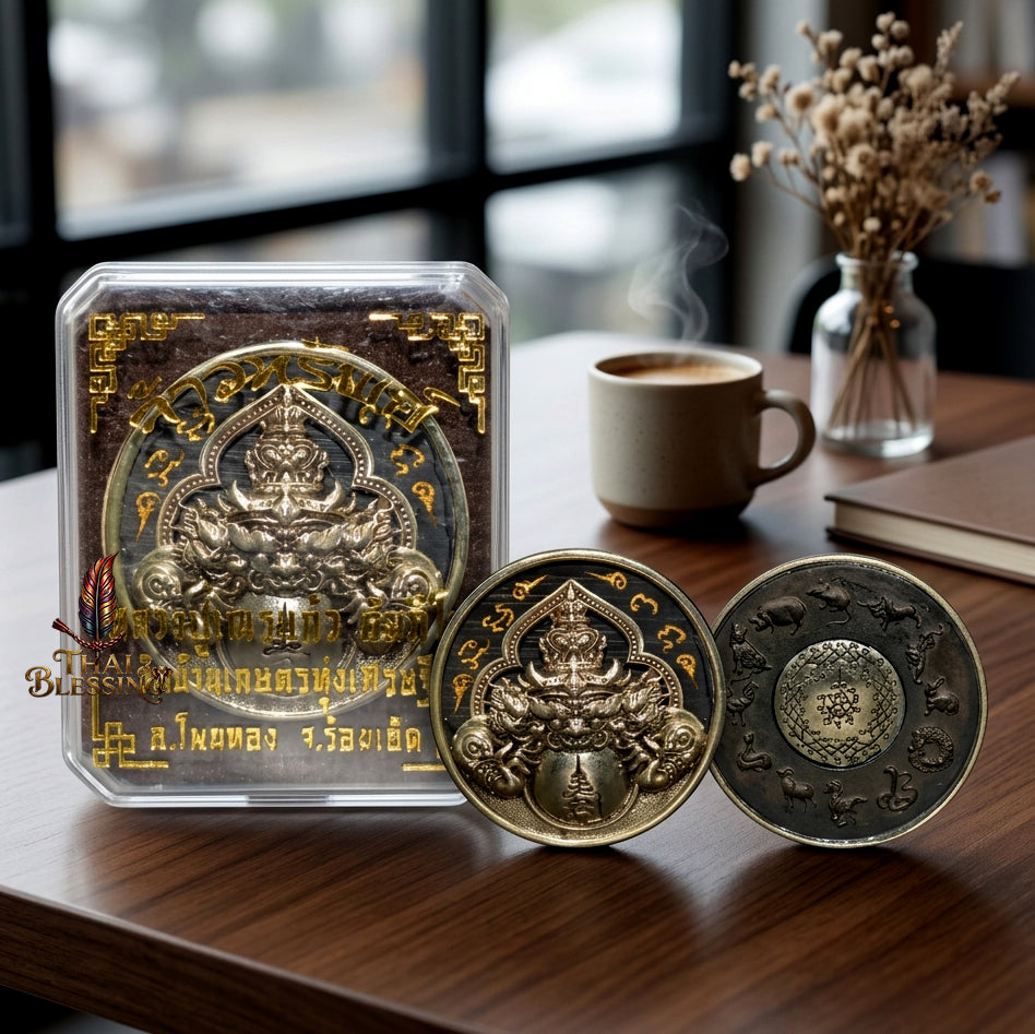 🌑 Phaya Rahu Chao Sap: The Sovereign Lord of Infinite Wealth – Luang Pu Nen Kaew – Wat Ban Kaset Thung Setthi (2560) – The Ultimate Alchemical Engine for Turning Fate into Fortune!