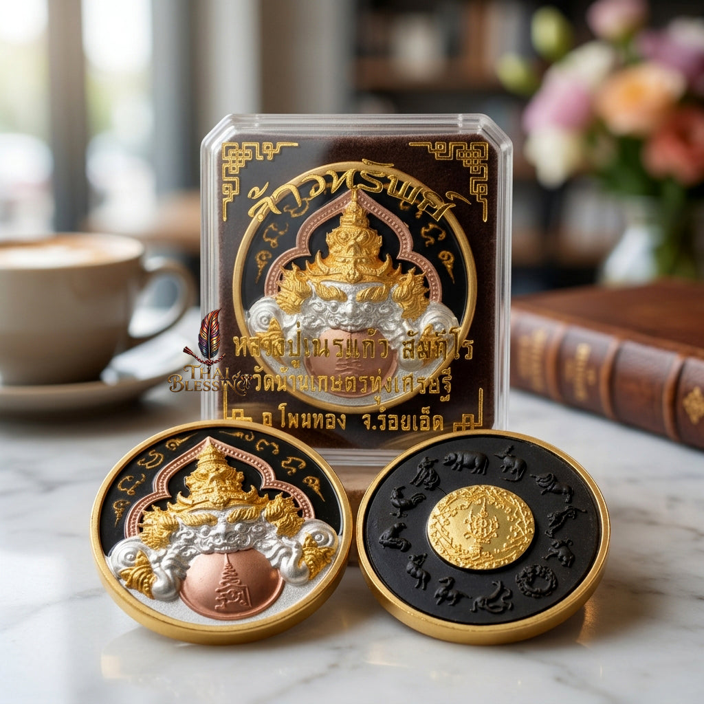 🌑 Phaya Rahu Chao Sap: The Sovereign Lord of Infinite Wealth – Luang Pu Nen Kaew – Wat Ban Kaset Thung Setthi (2560) – The Ultimate Alchemical Engine for Turning Fate into Fortune!