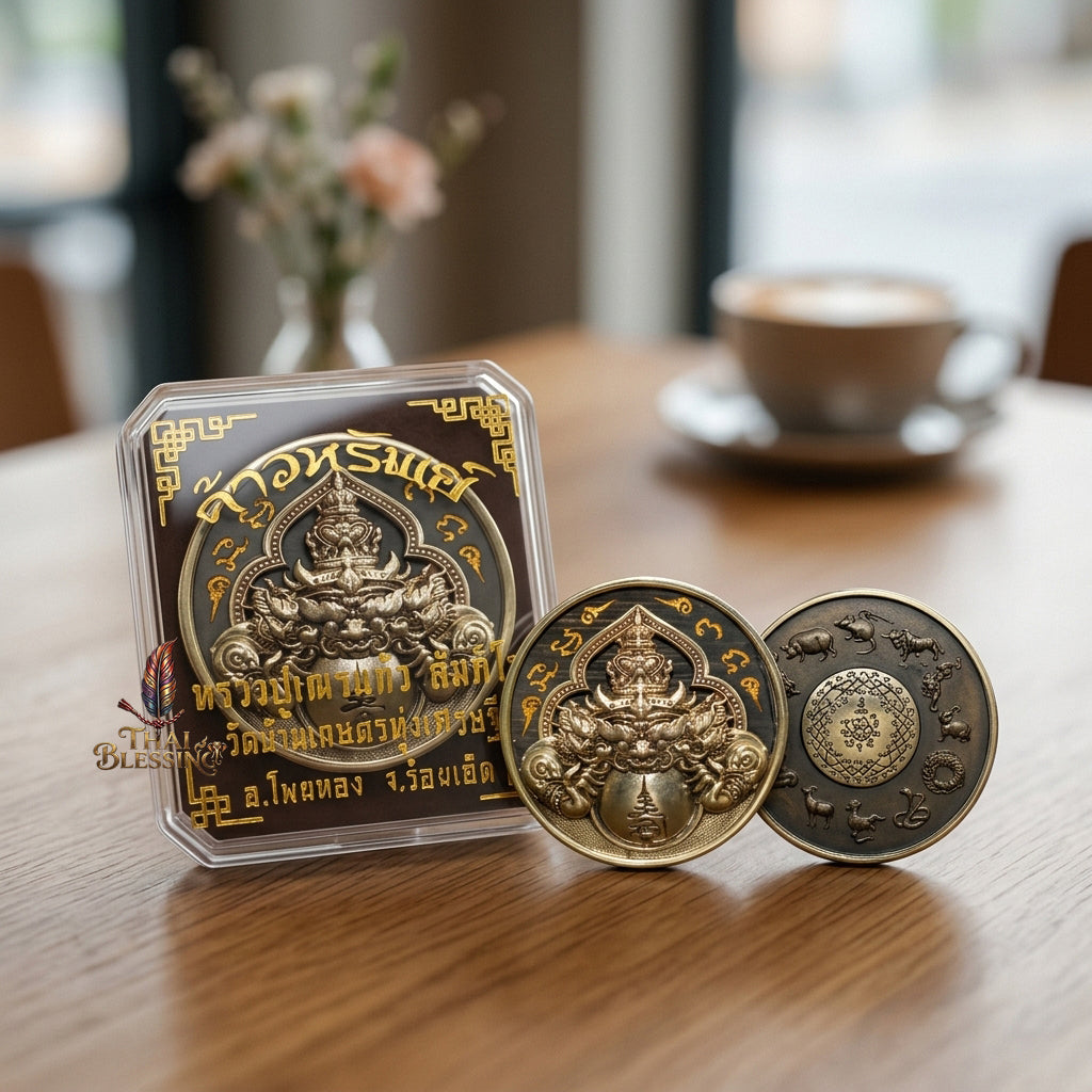 🌑 Phaya Rahu Chao Sap: The Sovereign Lord of Infinite Wealth – Luang Pu Nen Kaew – Wat Ban Kaset Thung Setthi (2560) – The Ultimate Alchemical Engine for Turning Fate into Fortune!