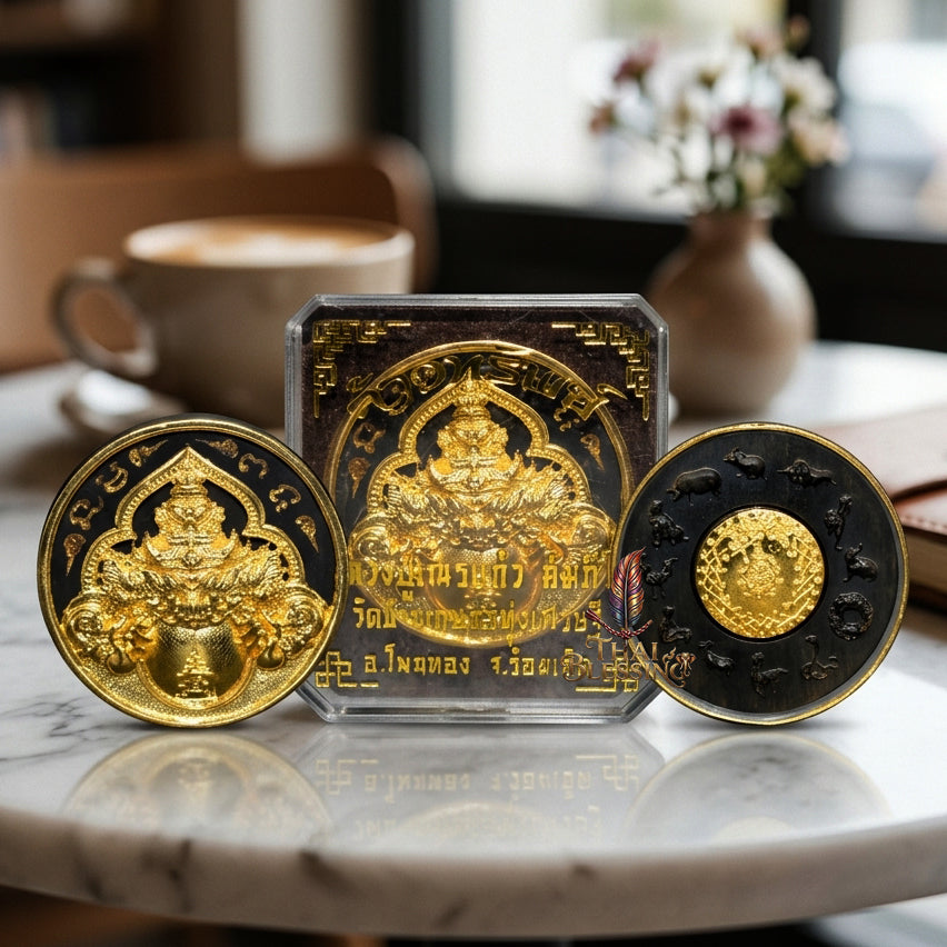🌑 Phaya Rahu Chao Sap: The Sovereign Lord of Infinite Wealth – Luang Pu Nen Kaew – Wat Ban Kaset Thung Setthi (2560) – The Ultimate Alchemical Engine for Turning Fate into Fortune!