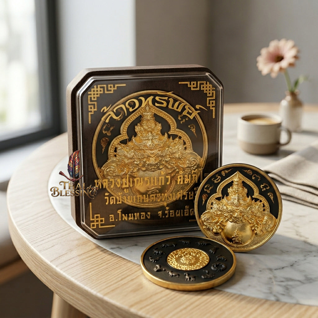 🌑 Phaya Rahu Chao Sap: The Sovereign Lord of Infinite Wealth – Luang Pu Nen Kaew – Wat Ban Kaset Thung Setthi (2560) – The Ultimate Alchemical Engine for Turning Fate into Fortune!