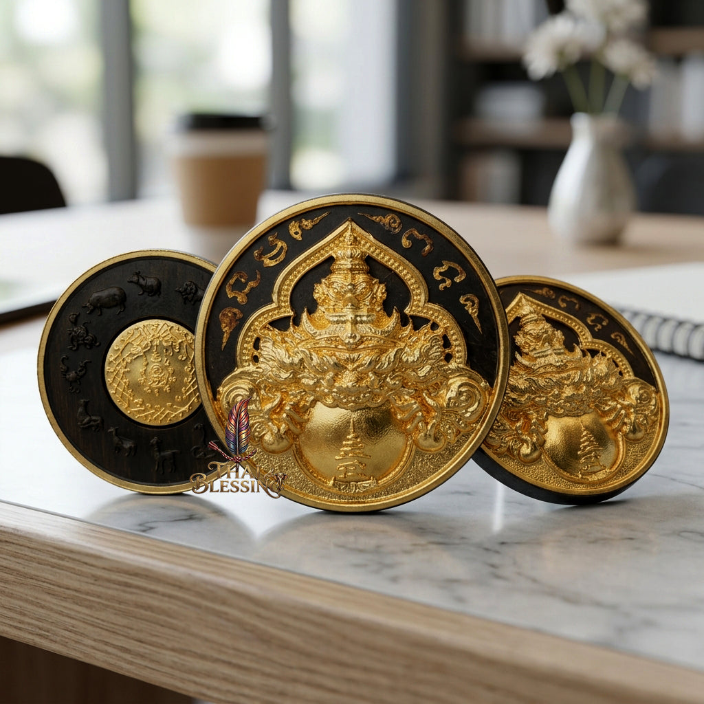 🌑 Phaya Rahu Chao Sap: The Sovereign Lord of Infinite Wealth – Luang Pu Nen Kaew – Wat Ban Kaset Thung Setthi (2560) – The Ultimate Alchemical Engine for Turning Fate into Fortune!