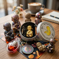 🔱 Kuman Dood Rok Maha Heng – The Billionaire’s Navigator of Eternal Abundance – "Maha Sanaeh Pan Lan" Edition – Embedded with Black Metta Wax & Twin Takruts – Luang Phor Mian, Wat Ban Janiang (2566) – The Ultimate Engine
