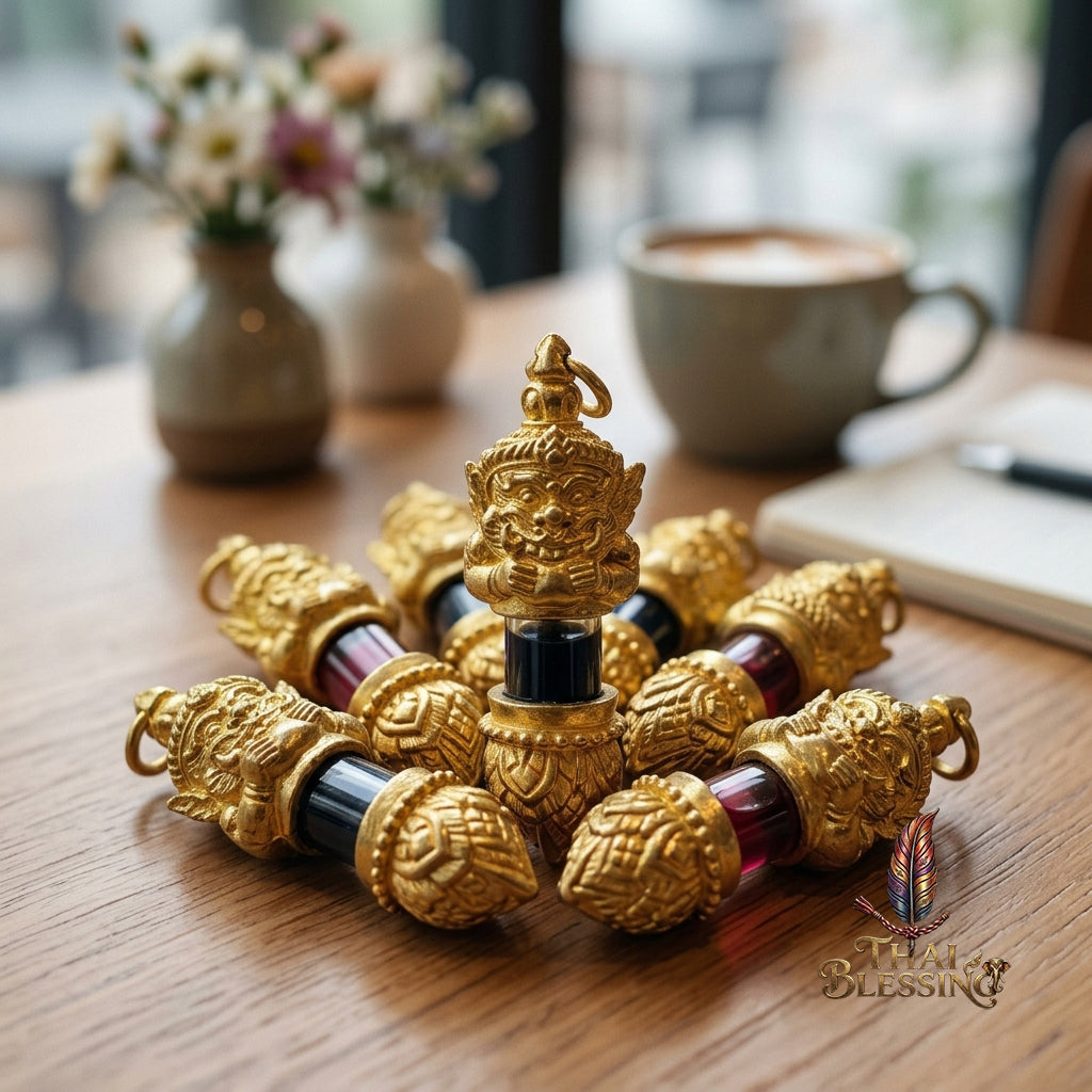 🌑 Takrut Rahu: The Celestial Devourer of Obstacles – Phra Ajarn Wallop & Luang Pu Maha Sila (2566) – The Supreme Alchemical Engine for Fate Reversal and Financial Dominance